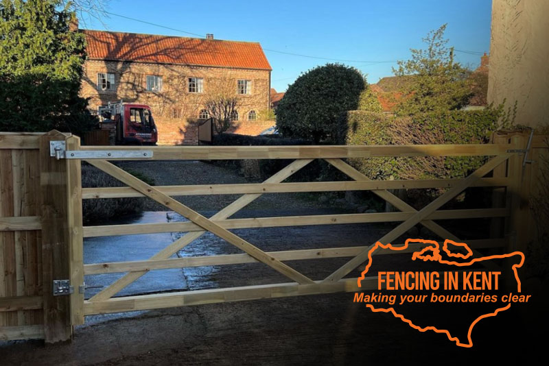 Fencing-in-kent-gates-5-bar-wooden